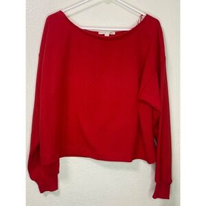 Culpos x INC International Concepts Red Boat Neck Casual Sweatshirt Womens L